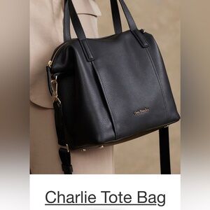 Vera Bradley Charlie Tote Black Gold Accents - NWT